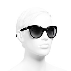 Black Chanel cateye sunglasses